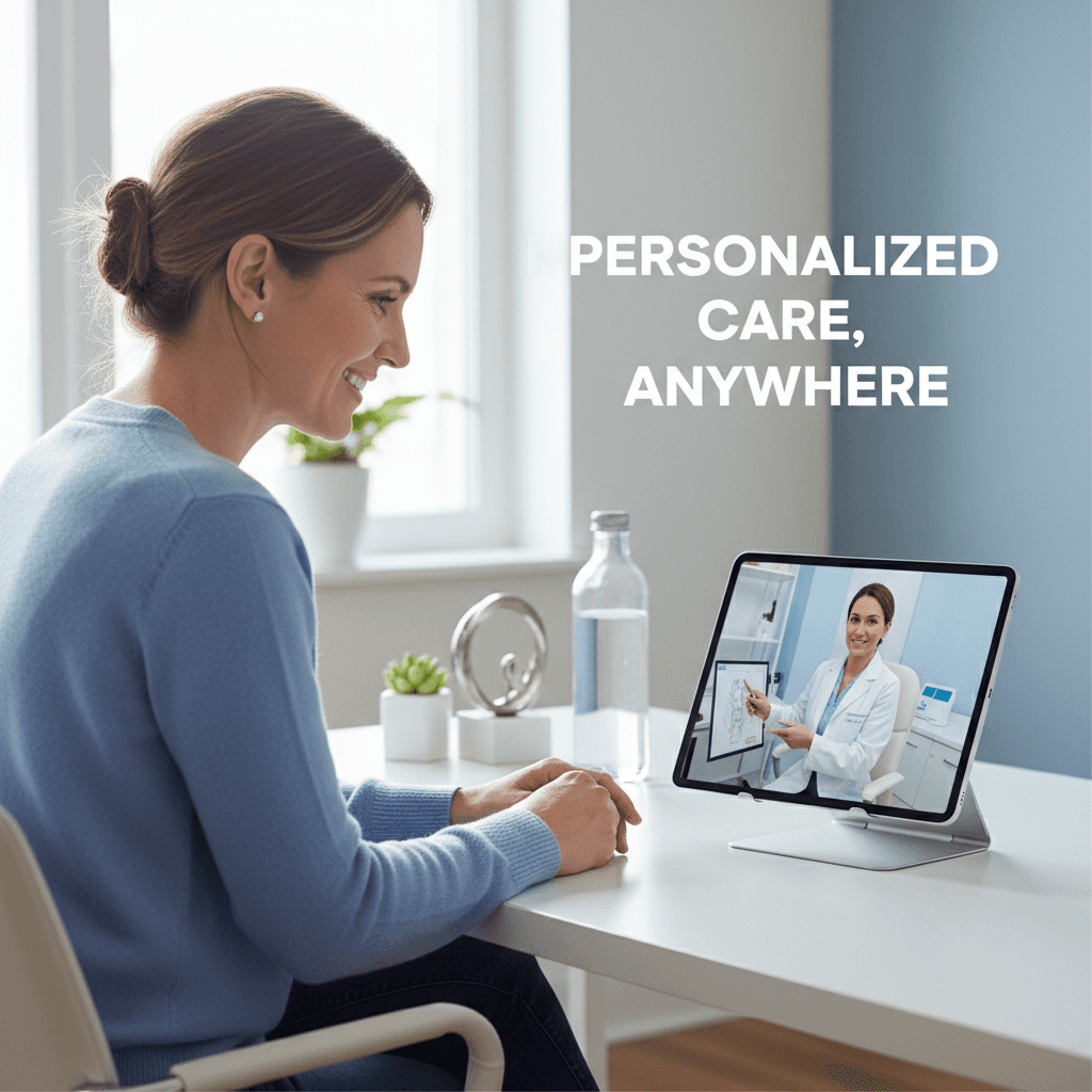 Patient consultation via secure Zoom with physician